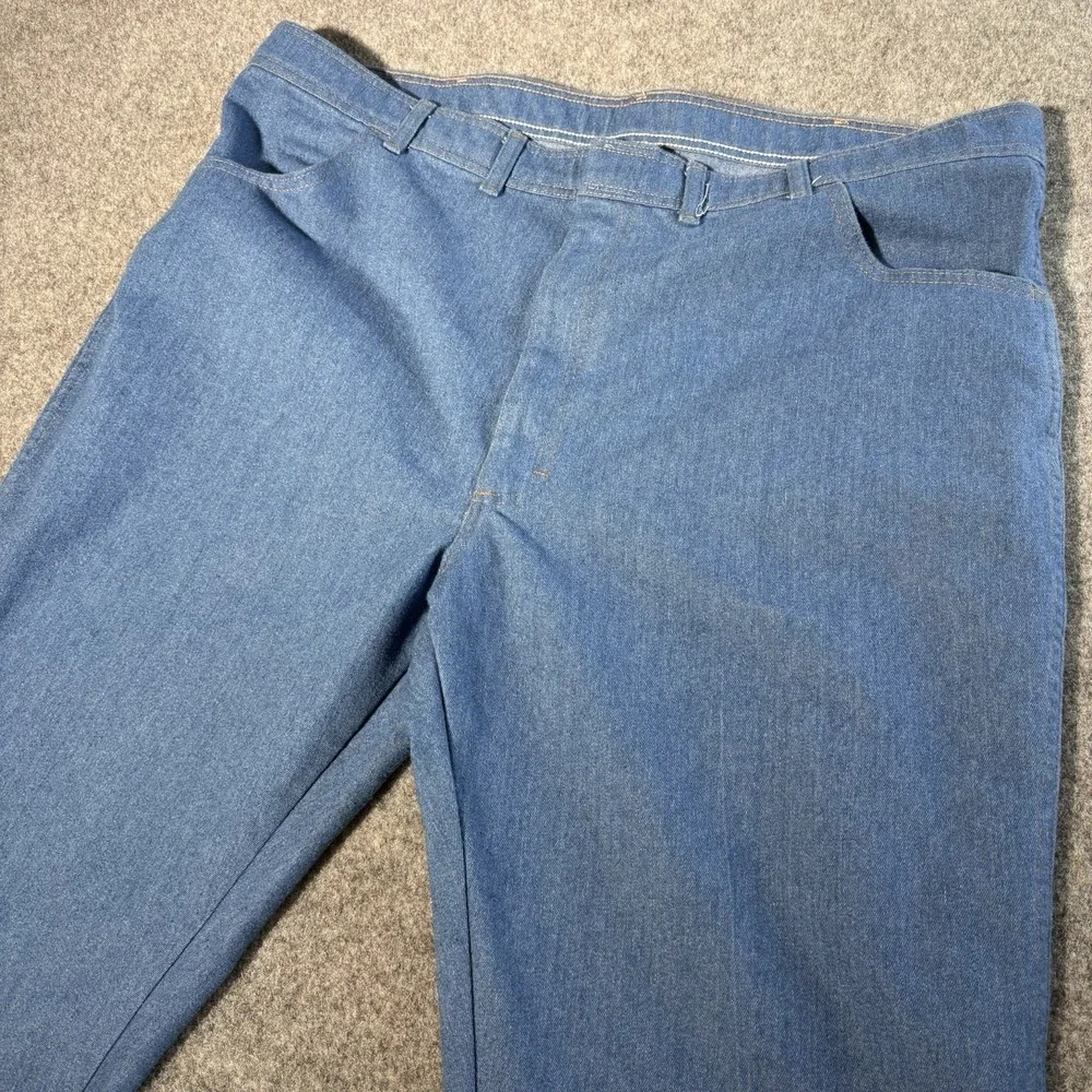 Wrangler Jeans 46x30 (Fits 45X30) Mens Regular Fit Blue Denim Classic Workwear